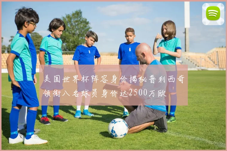 美国世界杯阵容身价揭秘普利西奇领衔八名球员身价达2500万欧